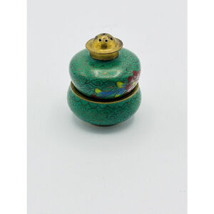 Vintage Chinese Pair of Cloisonné Salt & Pepper Shaker